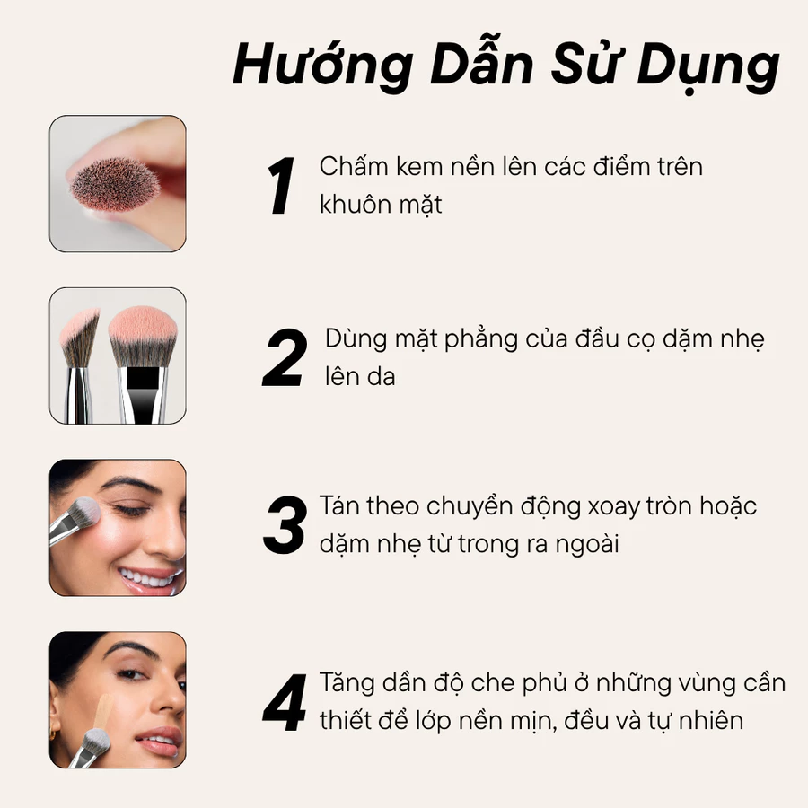  Cọ Tán Nền BH Cosmetics Foundation Brush BH388